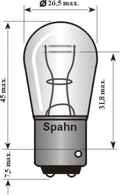 SPAHN GLUHLAMPEN 2015 -  Лампа накаливания, фонарь сигнала тормож./ задний габ. огонь| Лампа накаливания, фонарь сигнала торможения| Лампа накаливания, задняя противотуманная фара| Лампа накаливания, задний гарабитный огонь| Лампа, противотуманные . задние фонари